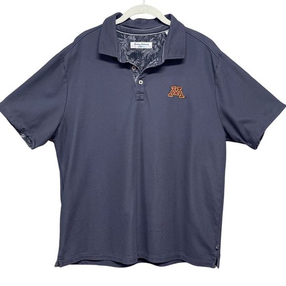 Tommy Bahama Other - Tommy Bahama Island Zone Supima Cotton MInnesota Golden Gophers Collard Polo XL